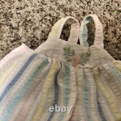Mattel My Child Doll Rainbow Striped Original Outfit African American 1985 Toy