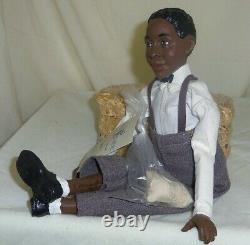 Micha signed Daddy's Long Legs African American Black boy resin doll made in USA