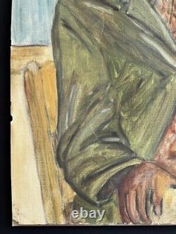 Mid-century Black Americana African American Figurative Expressionist Portrait