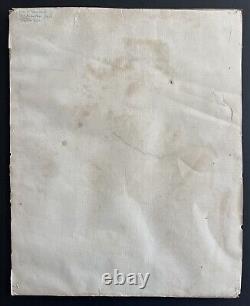Mid-century Black Americana African American Figurative Expressionist Portrait