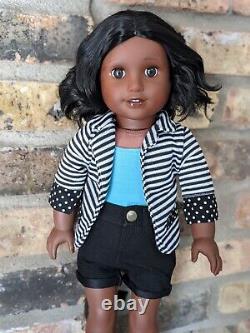 Miriana Custom American Girl Doll OOAK Black Hair Brown Decal Eyes Josefina