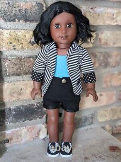 Miriana Custom American Girl Doll OOAK Black Hair Brown Decal Eyes Josefina