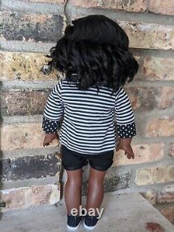 Miriana Custom American Girl Doll OOAK Black Hair Brown Decal Eyes Josefina