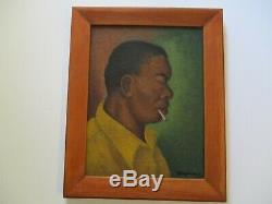 Montana Taylor's Blues Painting African American Black Americana Mystery Artist