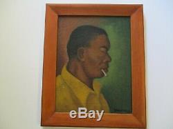 Montana Taylor's Blues Painting African American Black Americana Mystery Artist