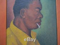 Montana Taylor's Blues Painting African American Black Americana Mystery Artist