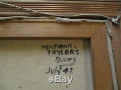 Montana Taylor's Blues Painting African American Black Americana Mystery Artist