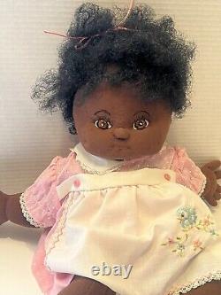 My Child vintage 1985 Mattel black African American baby doll plush toy kitsch
