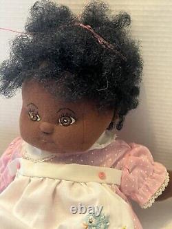 My Child vintage 1985 Mattel black African American baby doll plush toy kitsch