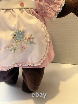 My Child vintage 1985 Mattel black African American baby doll plush toy kitsch