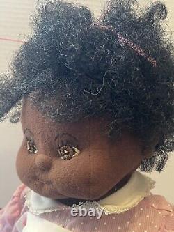 My Child vintage 1985 Mattel black African American baby doll plush toy kitsch