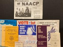 NAACPVintage 1950s-70s LotAfrican American Ephemera Archive inc. Voting Poster