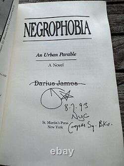 NEGROPHOBIA An Urban Parable Darius James African American Author 1993 SIGNED