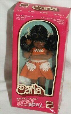 NEW 1976 Mattel 6.5 CARLA Black African American Barbie Doll 7377 Vintage