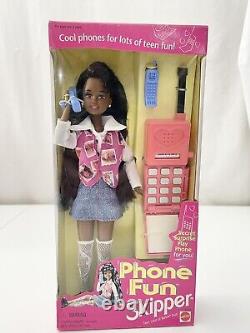 NEW 1995 Phone Fun AA Skipper doll African American HTF NRFB Mattel Barbie RARE