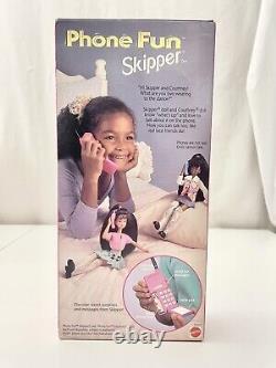 NEW 1995 Phone Fun AA Skipper doll African American HTF NRFB Mattel Barbie RARE