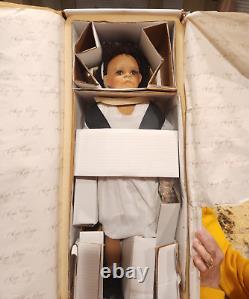 NEW 24in MOLLY BY KAYE WIGGS DOTY WINNING AFRICAN AMERICAN BLACK PORCELAIN DOLL