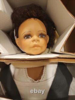 NEW 24in MOLLY BY KAYE WIGGS DOTY WINNING AFRICAN AMERICAN BLACK PORCELAIN DOLL