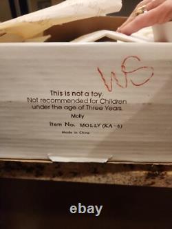 NEW 24in MOLLY BY KAYE WIGGS DOTY WINNING AFRICAN AMERICAN BLACK PORCELAIN DOLL