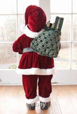 NEW African American Black Santa Claus BIG 33 Christmas Greeter FREE SHIPPING