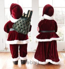 NEW African American Black Santa & Mrs. Claus Christmas Greeters/Nearly 3' Tall