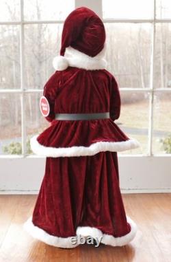 NEW African American Black Santa & Mrs. Claus Christmas Greeters/Nearly 3' Tall