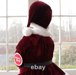 NEW African American Black Santa & Mrs. Claus Christmas Greeters/Nearly 3' Tall