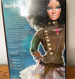 NEW! Barbie Hard Rock Cafe 2007 African American Black Mattel Doll NRFB Gold