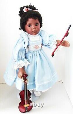 NEW DONNA RUBERT 24 in CHARLA AFRICIAN AMERICAN BLACK PORCELAIN DOLL ARTWORKS