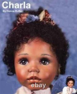 NEW DONNA RUBERT 24 in CHARLA AFRICIAN AMERICAN BLACK PORCELAIN DOLL ARTWORKS