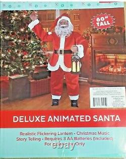 NEW Singing Santa Claus Animated Christmas 5' Tall Black African American 60