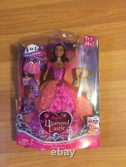 NIB Barbie Diamond Castle Princess Liana Singing Doll NEW African American M0786