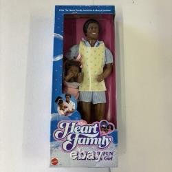 NOS The Heart Family Bathtime Fun Daddy & Baby Girl AFRICAN AMERICAN BLACK