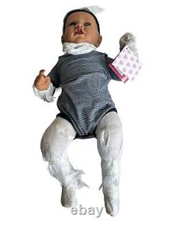 NWTG African American Reborn Baby Doll Newborn Black Lifelike 22 Inches RBG-33