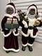 New African American Black Santa Mrs Claus Greeter Display 34 Toys Bag Of Gifts