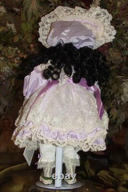 New Antique Reproduction Tete Jumeau Patricia Loveless Black Aa Porcelain Doll