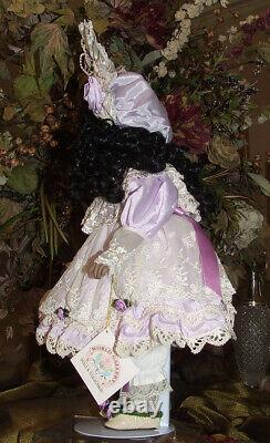 New Antique Reproduction Tete Jumeau Patricia Loveless Black Aa Porcelain Doll