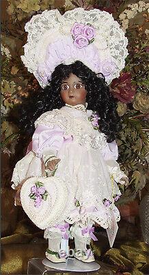 New Antique Reproduction Tete Jumeau Patricia Loveless Black Aa Porcelain Doll