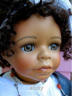 New Molly Kaye Wiggs Doty Award Winning African American Black Porcelain Doll