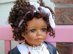 New Molly Kaye Wiggs Doty Award Winning African American Black Porcelain Doll