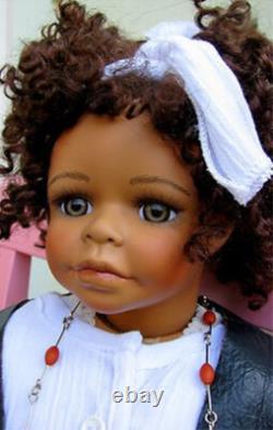 New Molly Kaye Wiggs Doty Award Winning African American Black Porcelain Doll