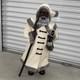New Santa Claus African American Black 36 Christmas Greeter Display Faux Fur