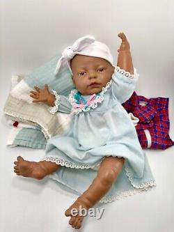 Newborn Baby Shivers Rare Doll Black Tyco Irwin African American HTF Outfit'89