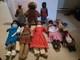 Nine Vintage Black African American Dolls