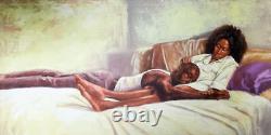 No Burdens Too Heavy, an African American, Black Art Print by Alonzo Adams