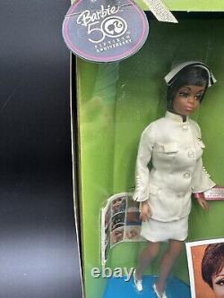 Nurse Barbie Diahann Carroll Julia 50th Anniversary Repro Mattel N5017