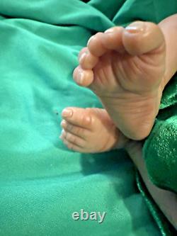 OOAK African American Clay Baby Cannon Janet Paulger of Lullaby Dolls 16 2006