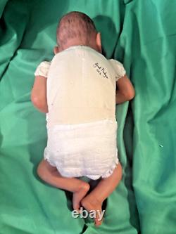 OOAK African American Clay Baby Cannon Janet Paulger of Lullaby Dolls 16 2006