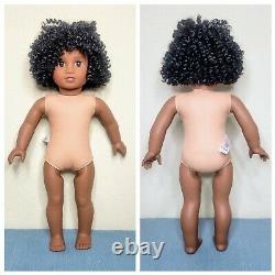 OOAK Custom American Girl Doll Dark Skin Sonali Mold Black Hair Brown Eyes