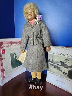 OOAK NIADA Roberta Bell Mary McLeod Bethune Doll and Book